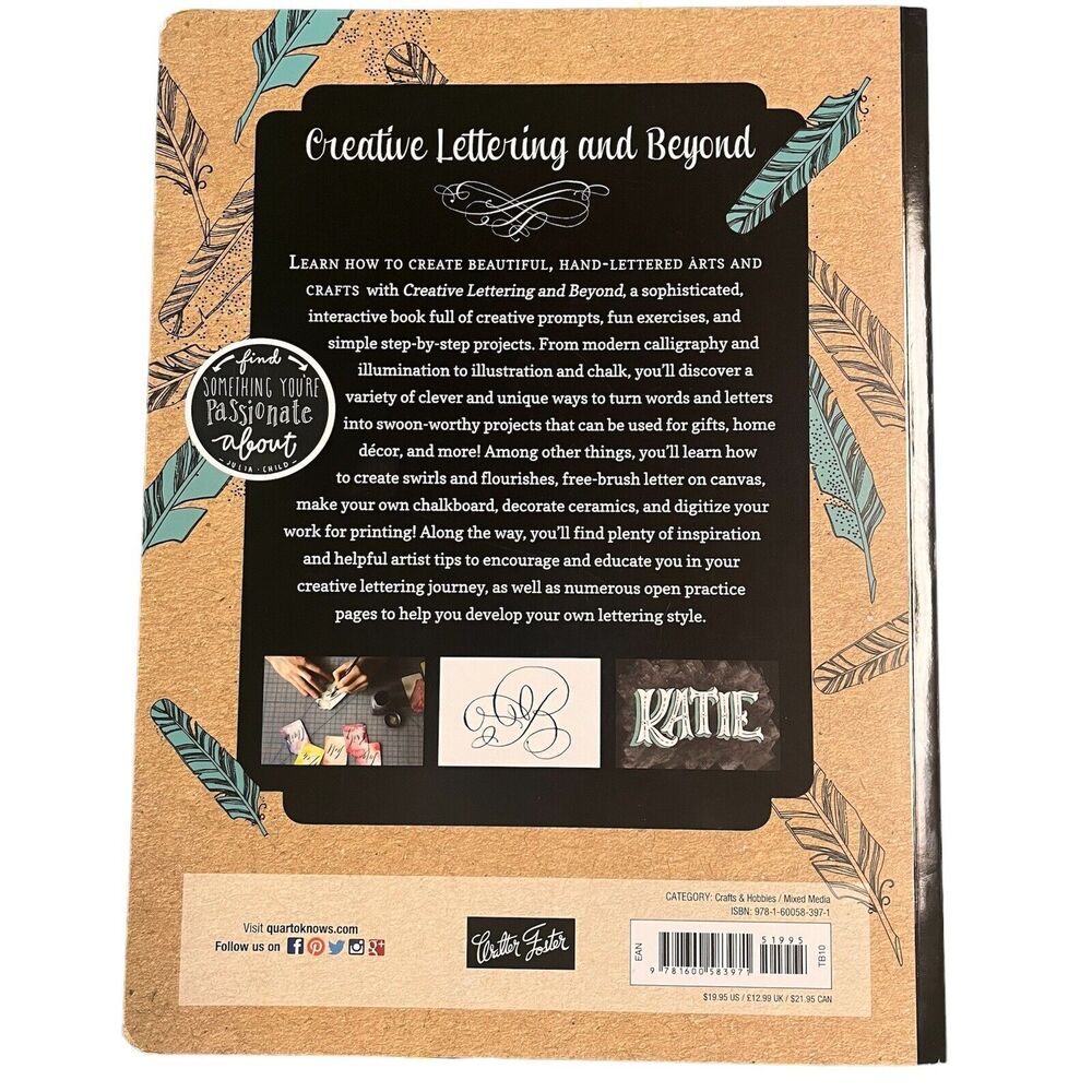 Creative Lettering And Beyond | Hand Lettering Tips & Tutorials Paperback Book - Picture 2 of 2
